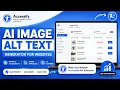 AI Image Alt Text Generator for Websites 2026 Improve Accessibility Image SEO