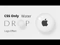 Water Drop Logo Effect Using HTML CSS