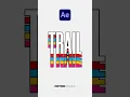 Make Multicolored Motion Graphic Trails Effect in After Effects
