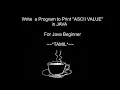 Write a Program ASCII Value of a Character Java Tamil