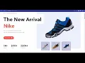 Nike landing website using React and Tailwind