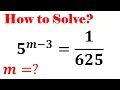 A nice Math Problem Exponential Equations m Exponent and powers Equations