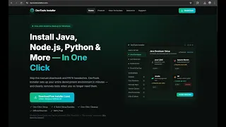 Streamlining Windows Development Environment Install Java Node js Python More In One Click