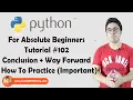 Conclusion Way Forward Python Tutorials For Absolute Beginners In Hindi