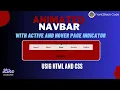 Create an Animated Navbar with Active Page Indicator Using HTML CSS Only Step-by-Step Tutorial