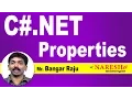 Properties in C Part-1 C NET Tutorial Mr Bangar Raju