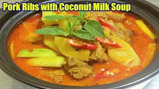 Download Pork Ribs with coconut milk soup, Asian Food [Yummy Yummy Cooking] MP3