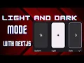 Dark Mode Light Mode in Nextjs 15 Full Tutorial