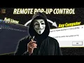 Remote Pop-Up Control From Kali Linux to Any Computer Ethical Hacking Practical Tutorial