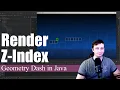 Z-Index Rendering Coding Geometry Dash in Java