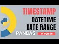Pandas Part 55 Time Create datetime date range localized and grouby time Tutorial