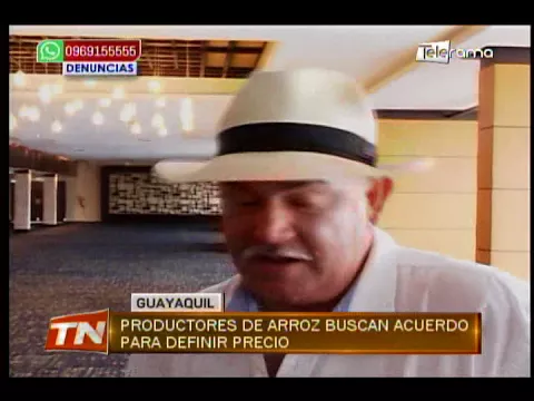 Productores de arroz buscan acuerdo para definir precio