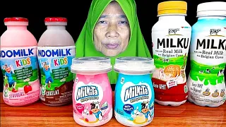 MUKBANG PUDING MiLKiTa || MINUM SUSU INDOMILK || SUSU MILKU