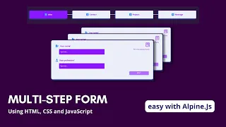 Multi-Step Form using HTML CSS and JavaScript Form with Progress Bar
