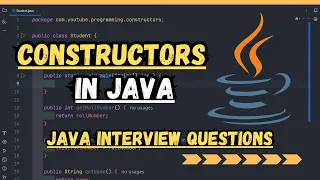 Constructors in java Java interview questions