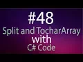 Split and TocharArray method in C Urdu tutorial