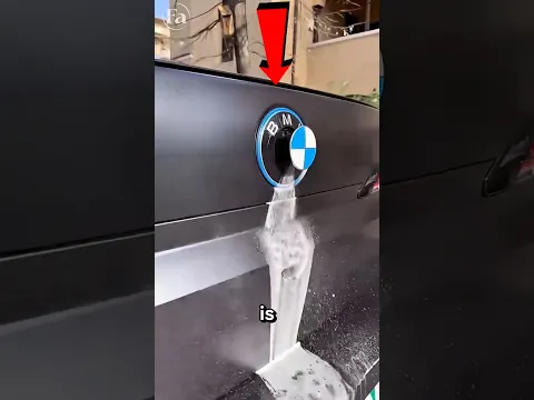 This is the reason why the BMW logo comes out of foam 😱