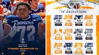 2025 UTEP Miners Football Schedule