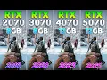 RTX 2070 vs RTX 3070 vs RTX 4070 vs RTX 5070 - Test in 10 Games