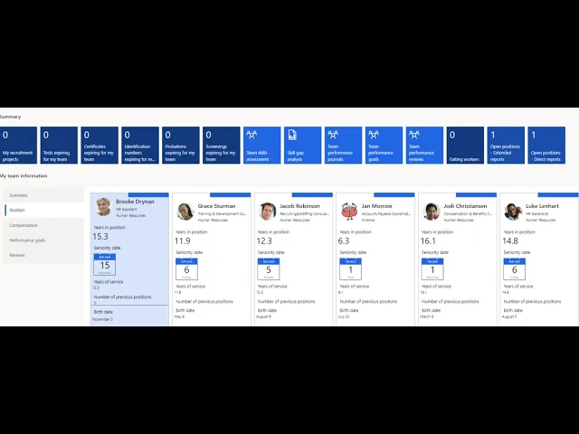Outline Video Managing Employee and Manager Self-Service HR Functional P3- D365