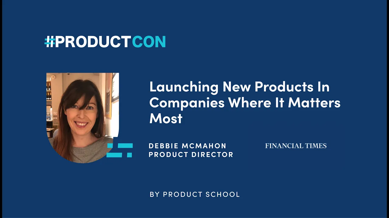 Video: Launching New Products In Companies Where It Matters Most - YouTube thumbnail