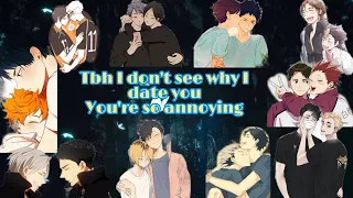 Haikyuu Text Tops Prank Bottom You re so annoying Idk Why I m dating you Part 1