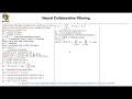 Neural Collaborative Filtering Lecture 81 Part 4 Applied Deep Learning Supplementary