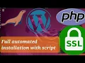 install wordpress mysql php ssl apache2 on ubuntu 22 04 automated with script