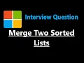 Merge Two Sorted Lists - Leetcode 21