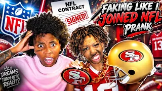 LYING LIKE IM IN THE “ NFL “ PRANK ON FIANCÉE 😱!!