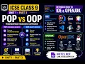 POP vs OOP Introduction to IDE OpenJDK ICSE Class 9 Computer Applications Unit 1 - Part 3
