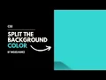 HTML CSS - How to Split a Background Into 2 Colors