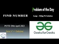 Find Number GFG POTD 29th April 2023 Base-5 number System Java C Problem Of The Day