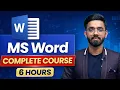 MS Word Complete Course in Hindi Basic to Advanced Full 6 Hours Training for Job Office