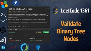 Validate Binary Tree Nodes Simplest Possible Solution BFS Binary Tree LeetCode 1361 Medium