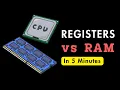Registers vs RAM The Key to Blazing Fast CPU Performance