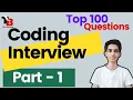 Coding Interview Questions Top 100 Part - 1 Most Commonly Asked Questions Tech Blooded