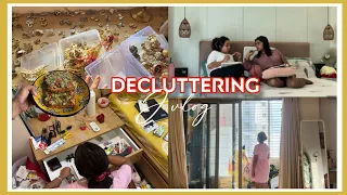Decluttering my whole Room 😱 🧼| J Vlog | thebrowndaughter
