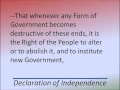 Declaration of Independence - Hear and Read the Full Text