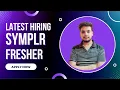 Latest Off Campus Hiring Drive 2022 Batch Symplr Hiring QA Fresher Latest Job