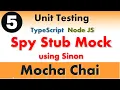 - Syp Stub Mock using Sinon Mocha Chai Unit Testing in TypeScript Node Js