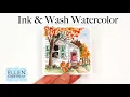 Lagu Ink \u0026 Wash Watercolor Tutorial