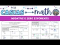 Negative and Zero Exponents Algebra 1 Lesson