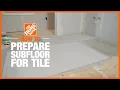 How to Prepare Subfloor for Tile The Home Depot
