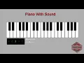 Piano with sound using html css and jquery
