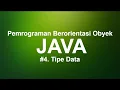 Pemrograman Berorientasi Obyek Java Tipe Data