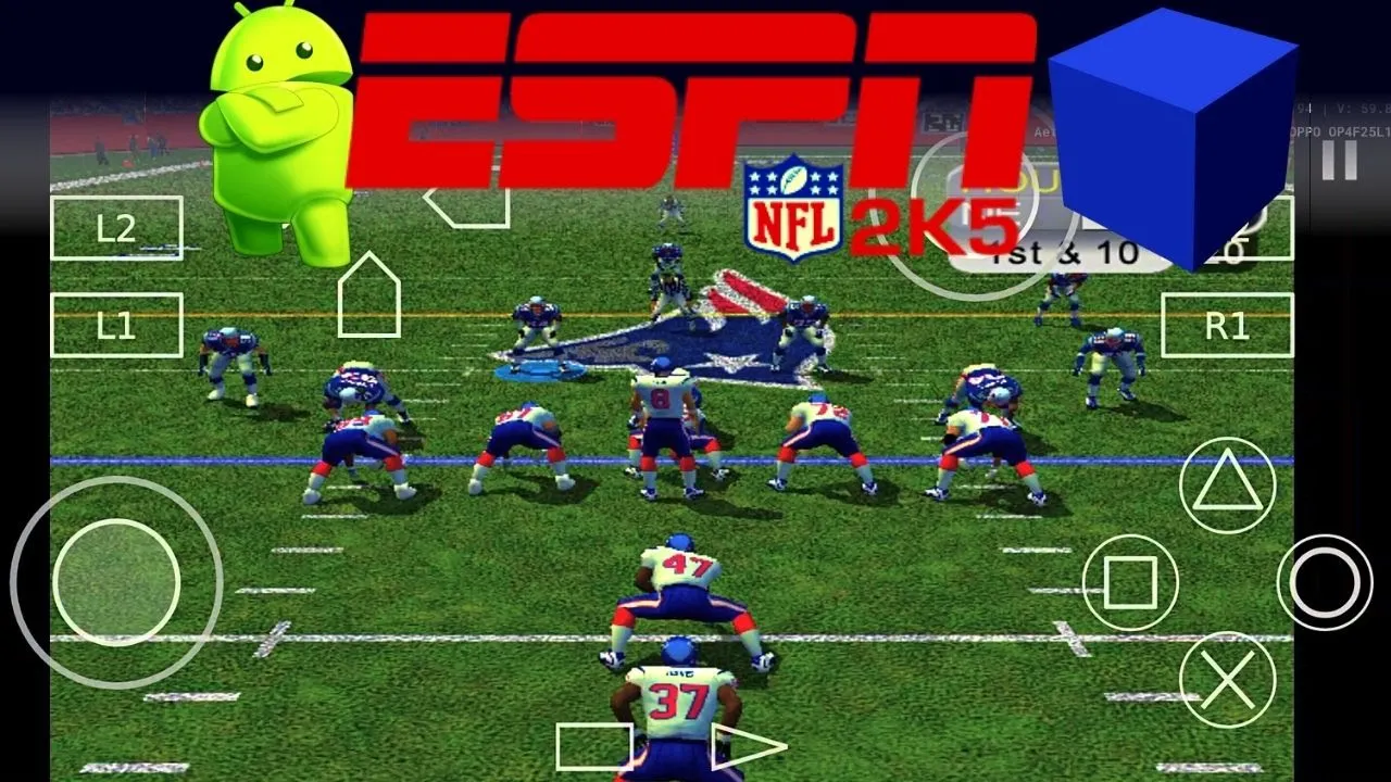 ESPN NFL 2k5 - PS2 Emulator Android Gameplay - Aether SX2 APK - ESPN NFL 2k5 Mobile - 2022