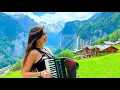 Lagu Relaxing Swiss Village Music | Beautiful Accordion, Guitar \u0026 Flute Melodies | Aurora Rose