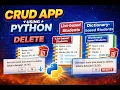 4 Python CRUD App Delete Student Data Safely List vs Dictionary Delete Operation