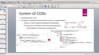 Java for Scientific Computing Systems of Ordinary Differential Equations -